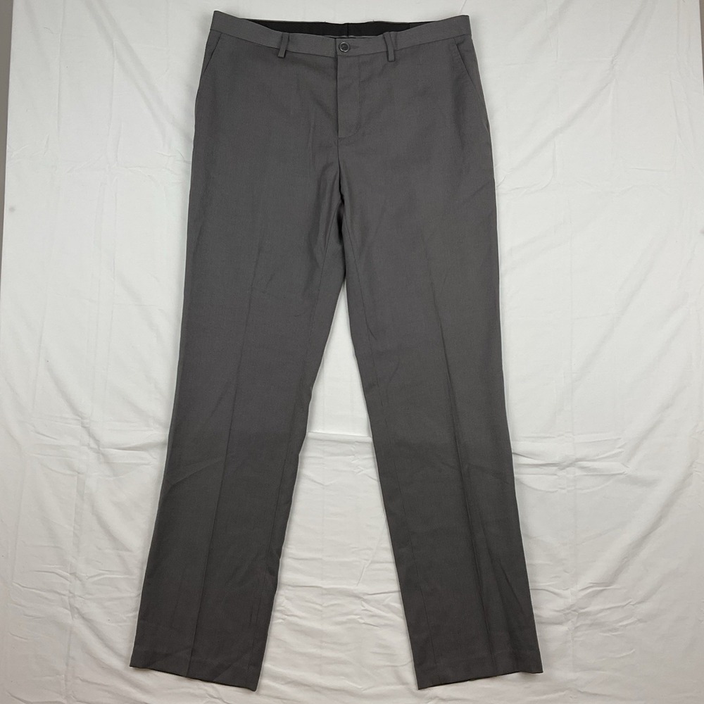 Marc Anthony Mens Gray Dress Pants Size 34x34 New With Tags‎ Slim Fit Business